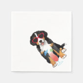 Summer Bernese Mountain Dog Serviette (Vorderseite)