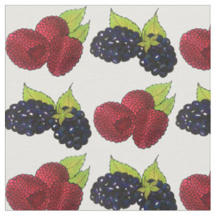 Summer Berries Raspberry BlackBerry Berry Frucht Stoff