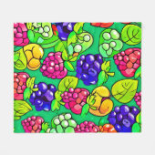 Summer Berry Delight Fleecedecke (Vorderseite (Horizontal))