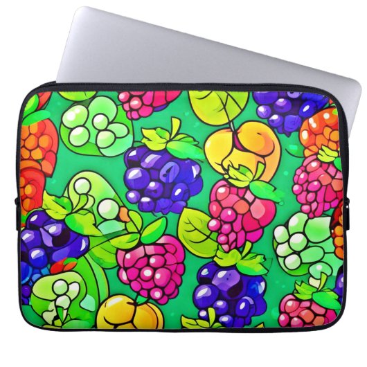 Summer Berry Delight Laptopschutzhülle (Vorderseite)