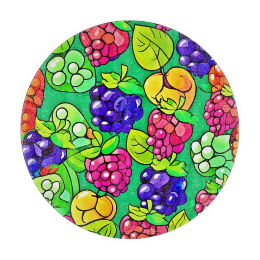 Summer Berry Delight Schneidebrett (Vorderseite)