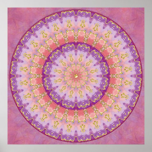 Summer Berry Mandala Poster (Vorne)