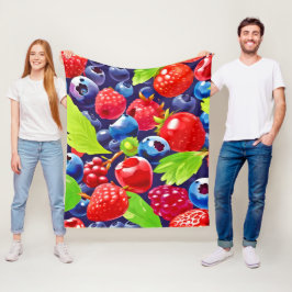 Summer Berry Medley Fleecedecke