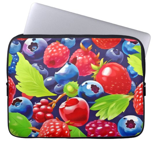 Summer Berry Medley Laptopschutzhülle (Vorderseite)