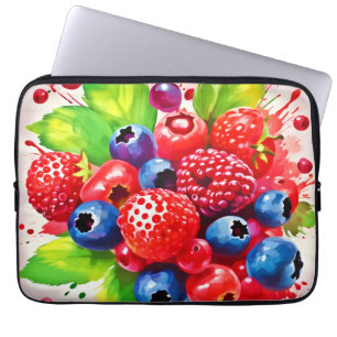 Summer Berry Splash Design Laptopschutzhülle