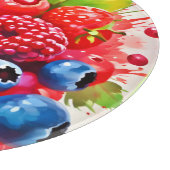 Summer Berry Splash Design Schneidebrett (Ecke)