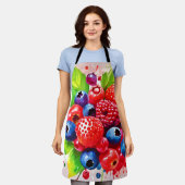 Summer Berry Splash Design Schürze (Getragen)