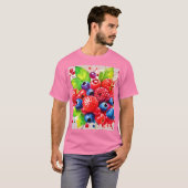Summer Berry Splash Design T-Shirt (Vorne ganz)