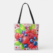 Summer Berry Splash Design Tasche (Rückseite)
