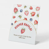 Summer Berry Sweet Baby Duschdusche Windeln Raffel Sockelschild (Vorderseite)