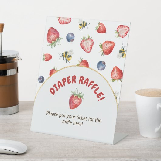 Summer Berry Sweet Baby Duschdusche Windeln Raffel Sockelschild (In SItu)