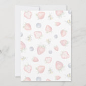 Summer Berry Sweet Watercolor Babydusche Einladung (Rückseite)
