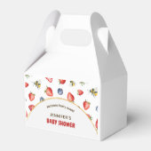 Summer Berry Sweet Watercolor Babydusche Geschenkschachtel (Rückseite)
