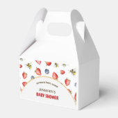 Summer Berry Sweet Watercolor Babydusche Geschenkschachtel (Vorderseite)