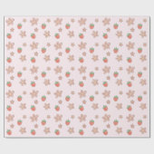 Summer Berry Sweet Wrapping Paper Geschenkpapier (Flach)