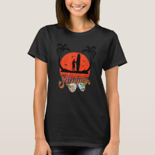 Summer Best Hot Surfer Retro Sunset Graphic Vintag T-Shirt