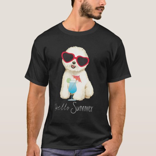 Summer Bichon Frise T-Shirt (Vorderseite)