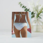 Summer Bikini Postkarte (Stehend Vorderseite)
