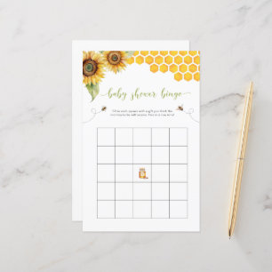Summer Bingo Sonnenblume und Honey Baby Dusche Spi