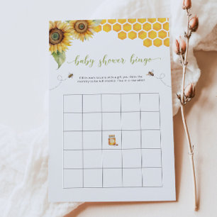 Summer Bingo Sonnenblume und Honey Baby Dusche Spi