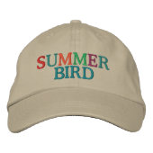 Summer Bird Cap by SRF Bestickte Baseballkappe (Vorderseite)