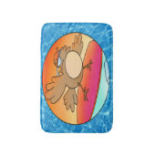 Summer Bird Surfer Badematte (Vorderseite Vertikal)