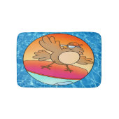 Summer Bird Surfer Badematte (Vorderseite)