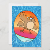 Summer Bird Surfer Card Karte (Vorderseite)