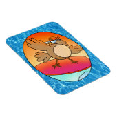 Summer Bird Surfer Magnet (Rechte Seite)