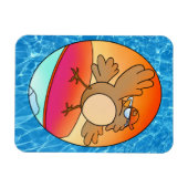 Summer Bird Surfer Magnet (Horizontal)