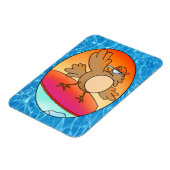 Summer Bird Surfer Magnet (Linke Seite)