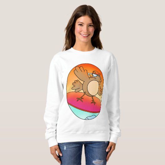 Summer Bird Surfer Sweatshirt (Vorne ganz)