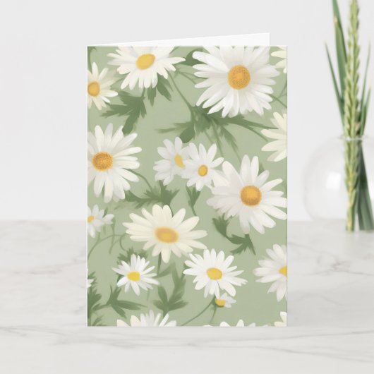Summer Birthday Daisies Karte (Vorderseite)