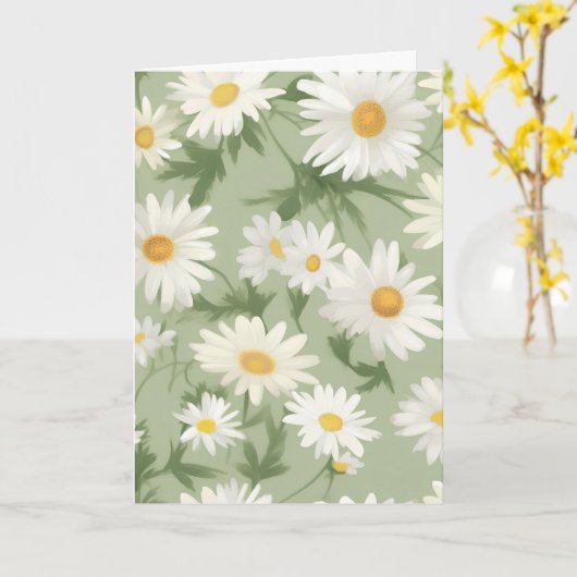 Summer Birthday Daisies Karte (Gelbe Blume)