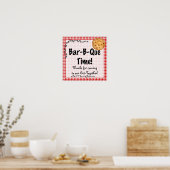 Summer Birthday GRILLEN Poster (Küche)
