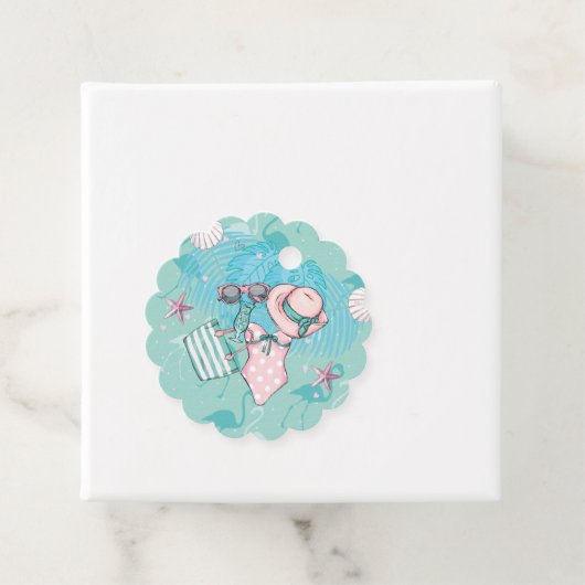 Summer Birthday Party Danke Geschenkanhänger (Beispiel)