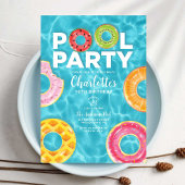 Summer Birthday Pool Party Invitation Einladung