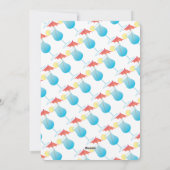 Summer Black Lab Beach Party Einladung (Rückseite)