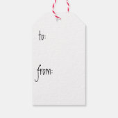 Summer Black Lab Geschenkanhänger (Rückseite)