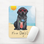Summer Black Lab Mousepad (Mit Mouse)