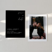 SUMMER BLACK&WHITE SAVE THE DATE EINLADUNG