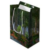 Summer Blätter Geschenktasche Mittlere Geschenktüte (Vorderseite Schrägansicht)
