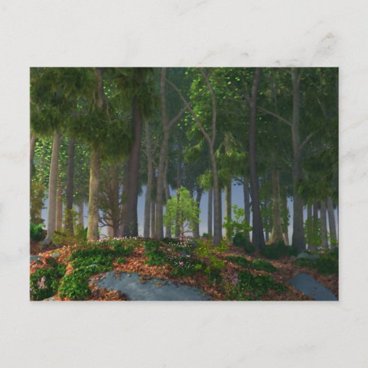 Summer Blätter Postcard Postkarte (Vorderseite)