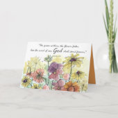 Summer Blessings Isaiah Scripture Garden Flowers Karte (Vorderseite)