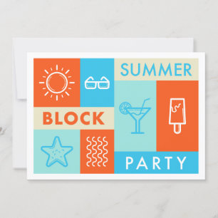 Summer Block Party Einladung