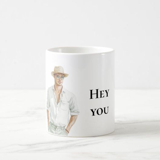 Summer Blond Man Hey, du zitierst Kaffeetasse (Mittel)