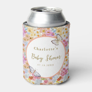 Summer Bloom Floral Butterfly Baby Dusche Custom Dosenkühler