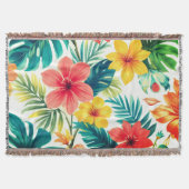 Summer Bloom Throw Blanket Decke (Vorderseite)
