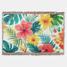 Summer Bloom Throw Blanket Decke