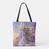 "Summer Bloom" Tote Bag Tasche (Rückseite)